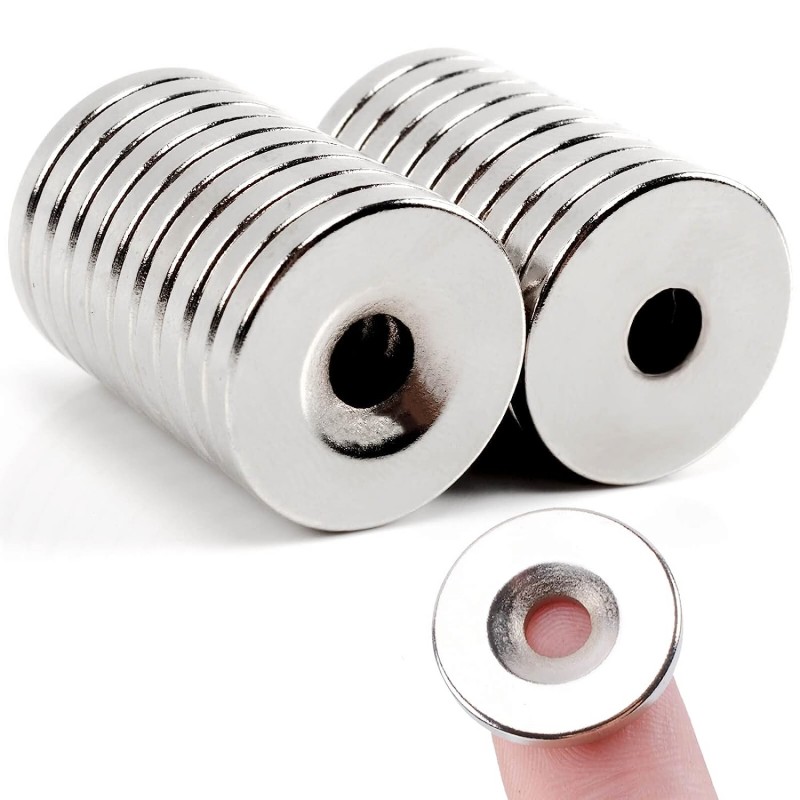 small round magnets with screws hole