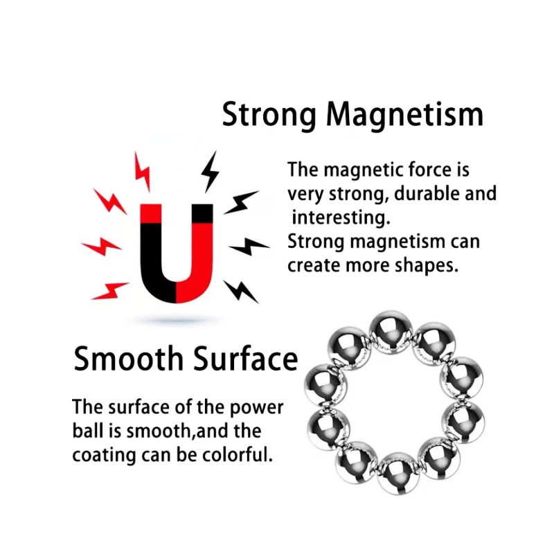 magnetic ball stress relief desk toy