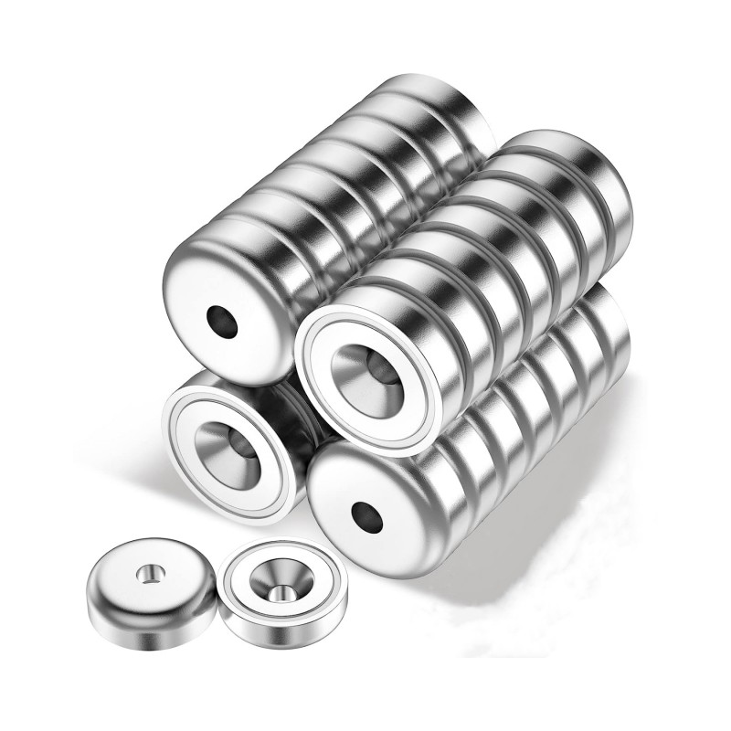 neodymium pot magnets with counter bore