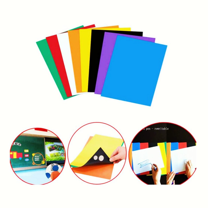 color magntic sheets with adhesive