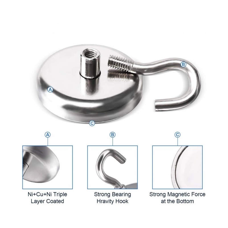 strong magnetic force hooks