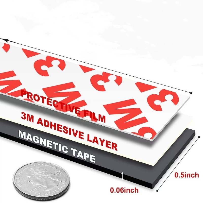 3M adhesive magnetic tape roll