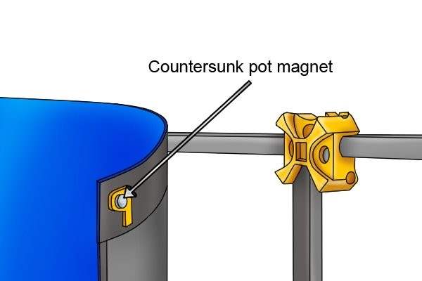 countersunk pot neodymium magnet