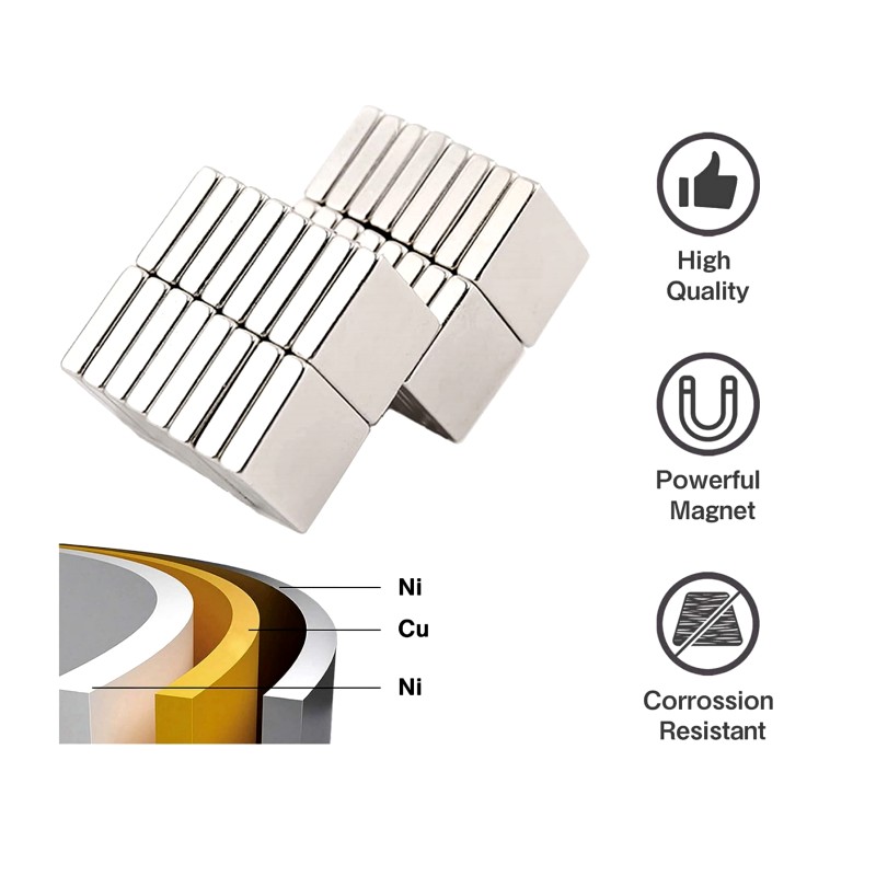 sturdy durable neodymium square magnets