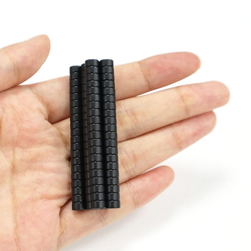 thin black disc neodymium magnet