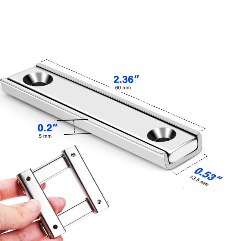 rectangular neodymium magnets with screw holes