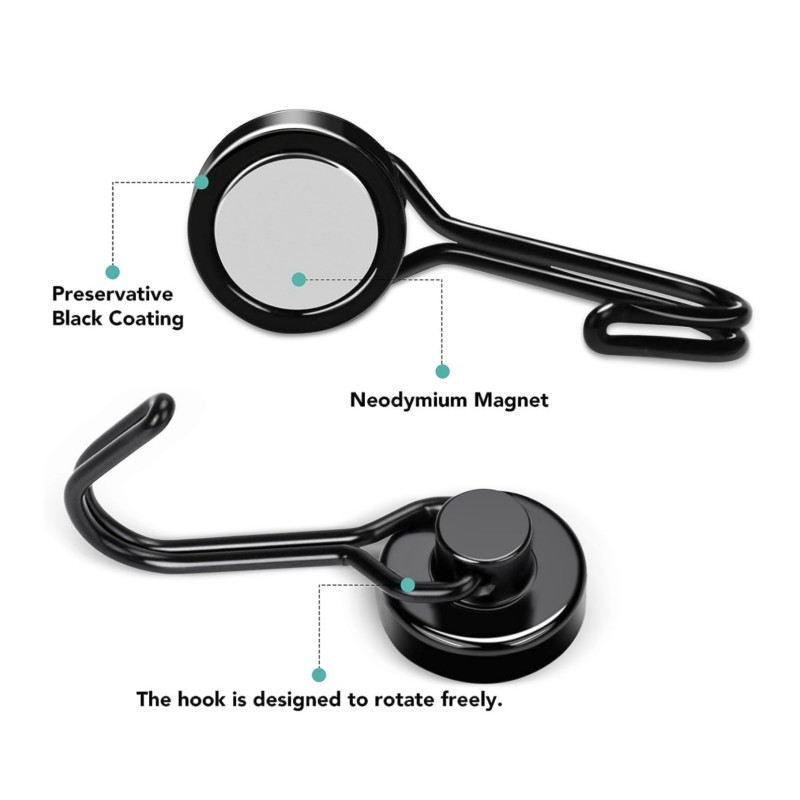 small round neodymium magnet hooks