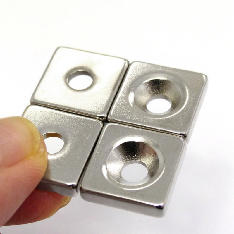 axial neodymium countersunk magnet for industrial
