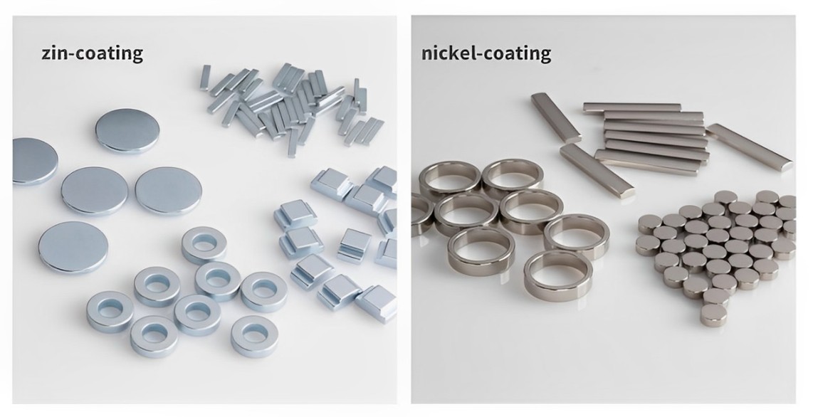 zin-coating and nickel-coating magnets
