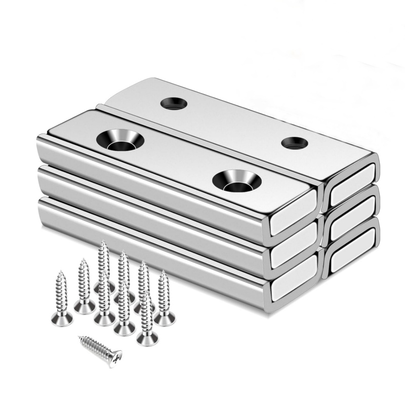 rectangular pot magnets with screw holes