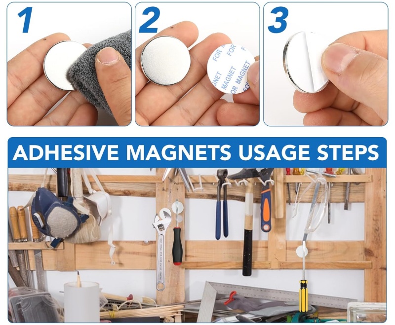 heavy duty magnets with adhesive backing 