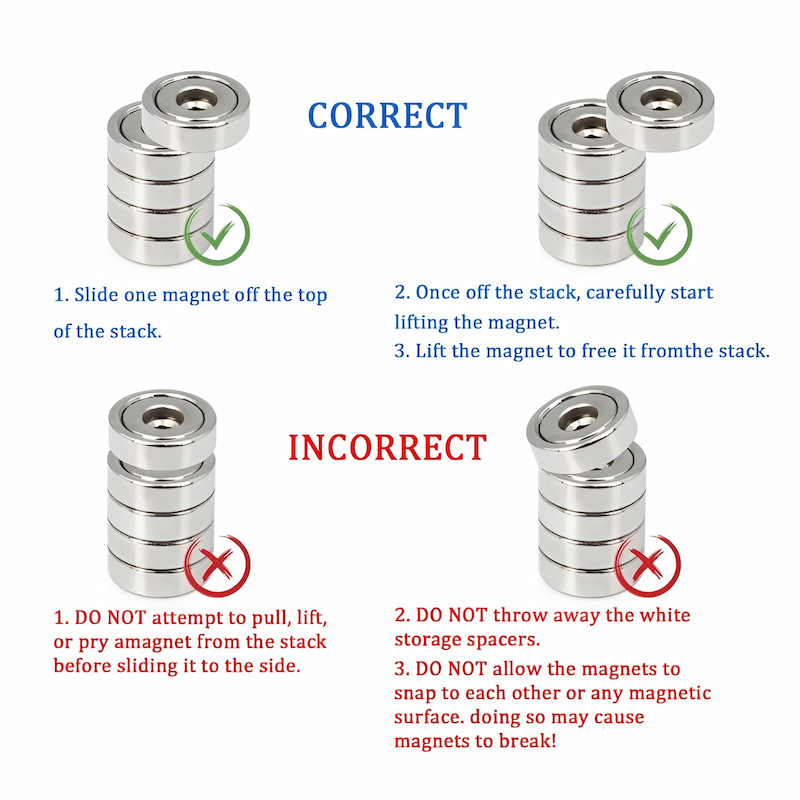 silver round base neodymium pot magnets