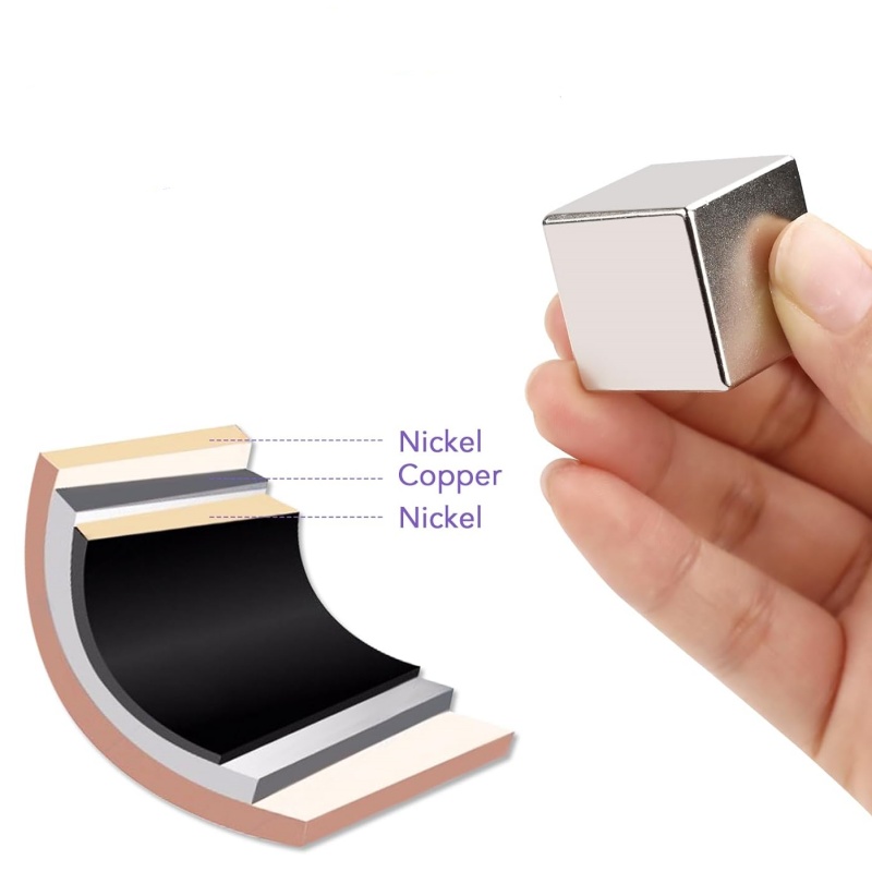 NiCuNi neodymium cube magnets