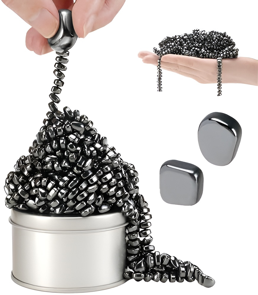 Black Magnetic Putty Pebbles Toys