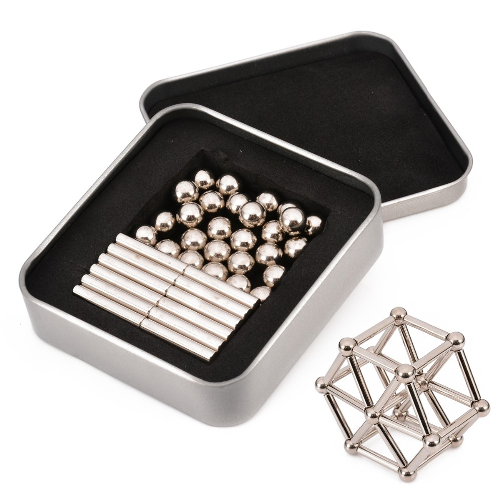 Nickel magnetic sticks and balls