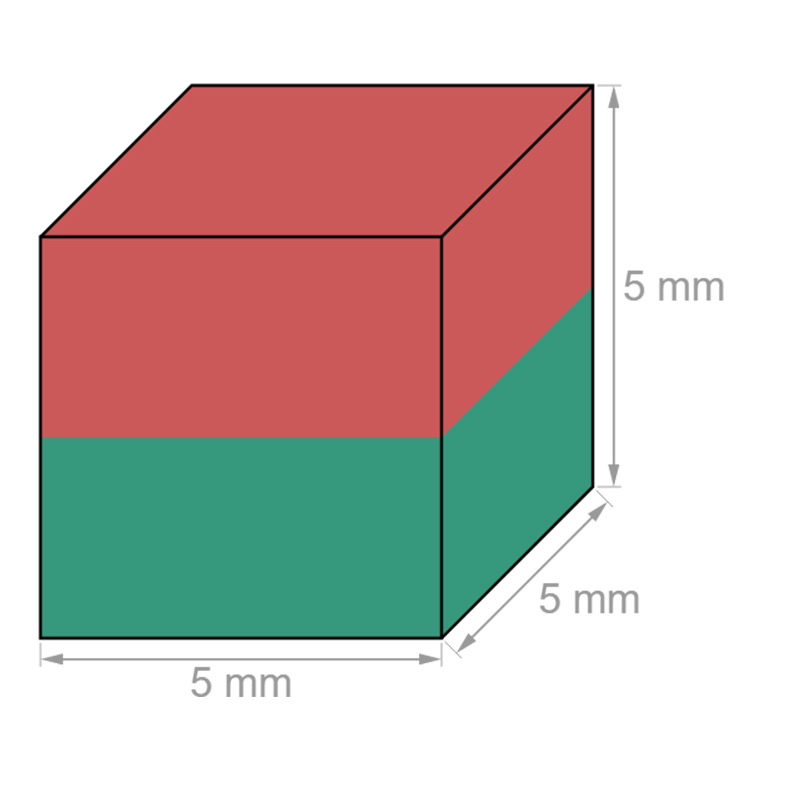 Golden Coated N42 Permanent Neodymium Cube Magnet