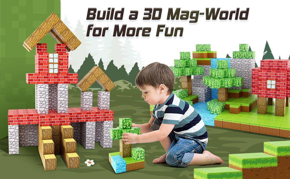 Stacking Building Toys Magnetic Blocks for Kids