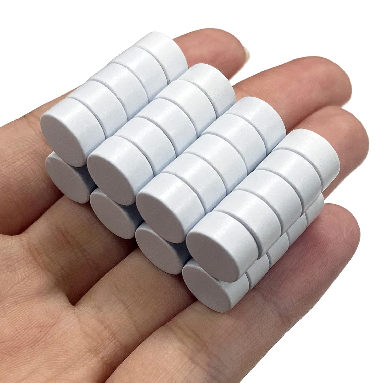 Special White Epoxy Plated Round Neodymium Magnet