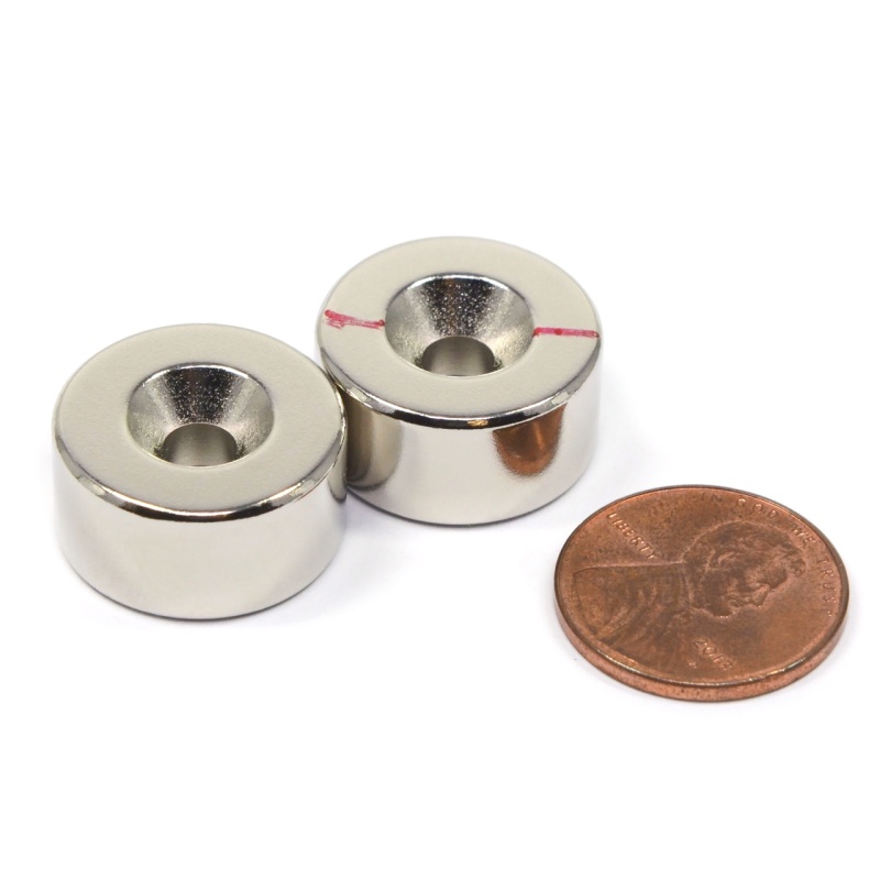 N45 Countersunk Hole Neodymium Round Magnet Factory