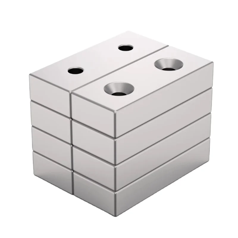 good performance block countersunk magnet