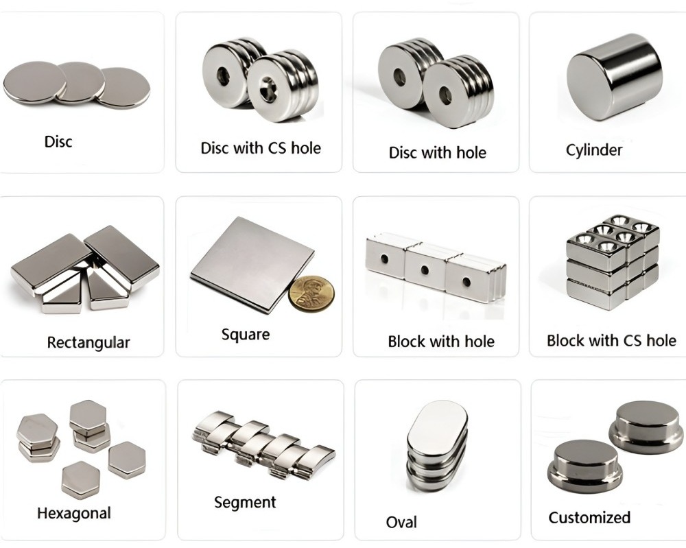 Custom cylindrical neodymium magnets