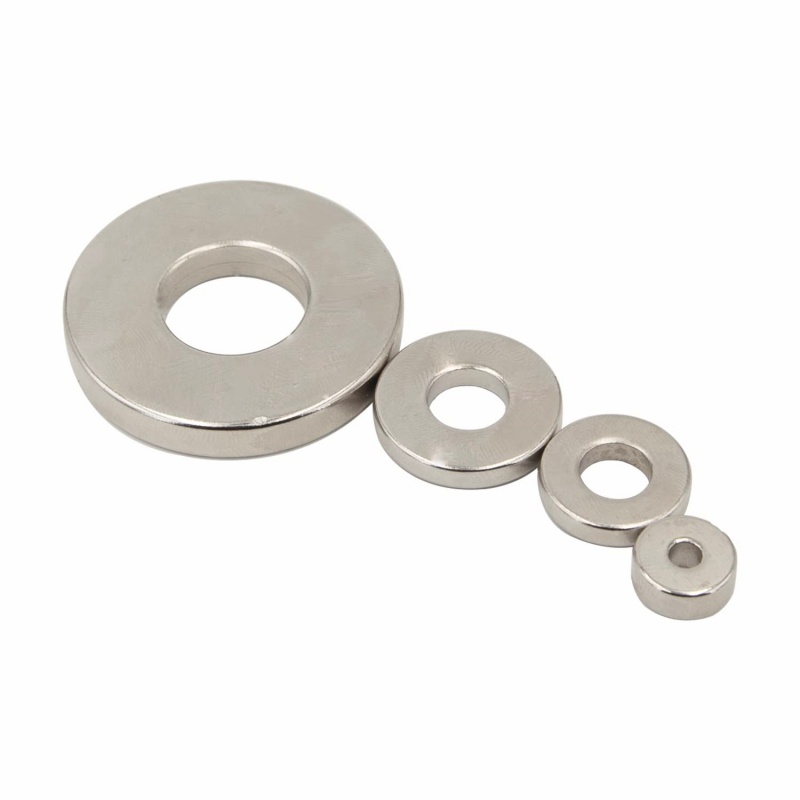 Custom Strong Nickel Coating Rare Earth Ring Magnets