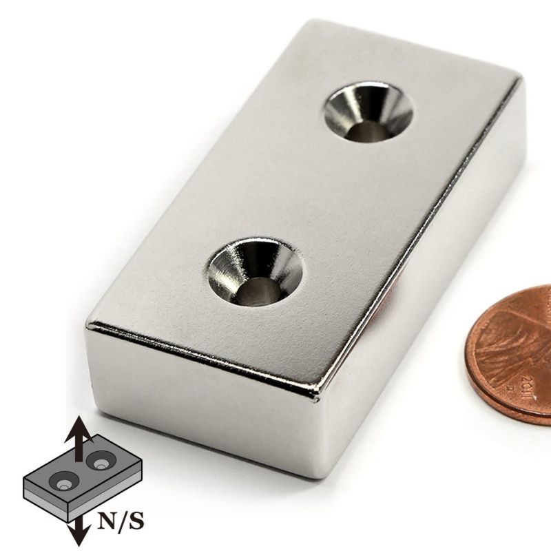 double countersink holes magnets