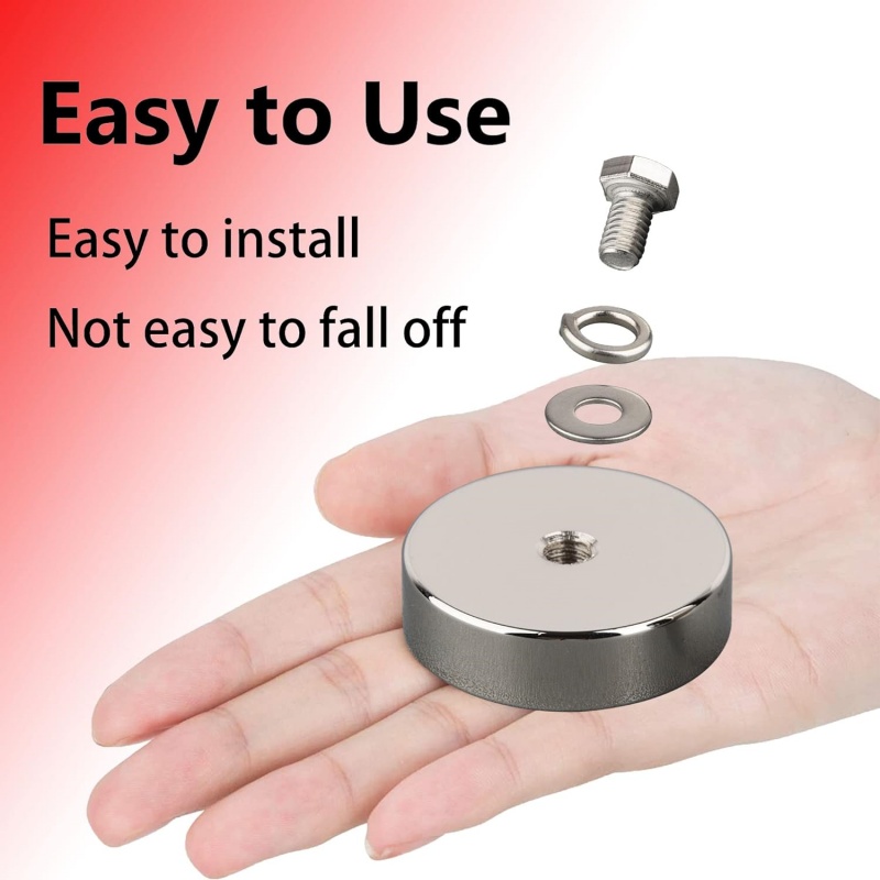 pot magnets with thread hole