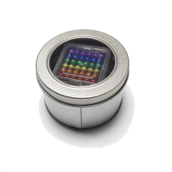 Magnetic storage containers for BuckyBalls