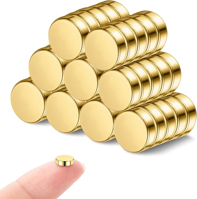 Premium Mini Neodymium Magnets With Golden Coating