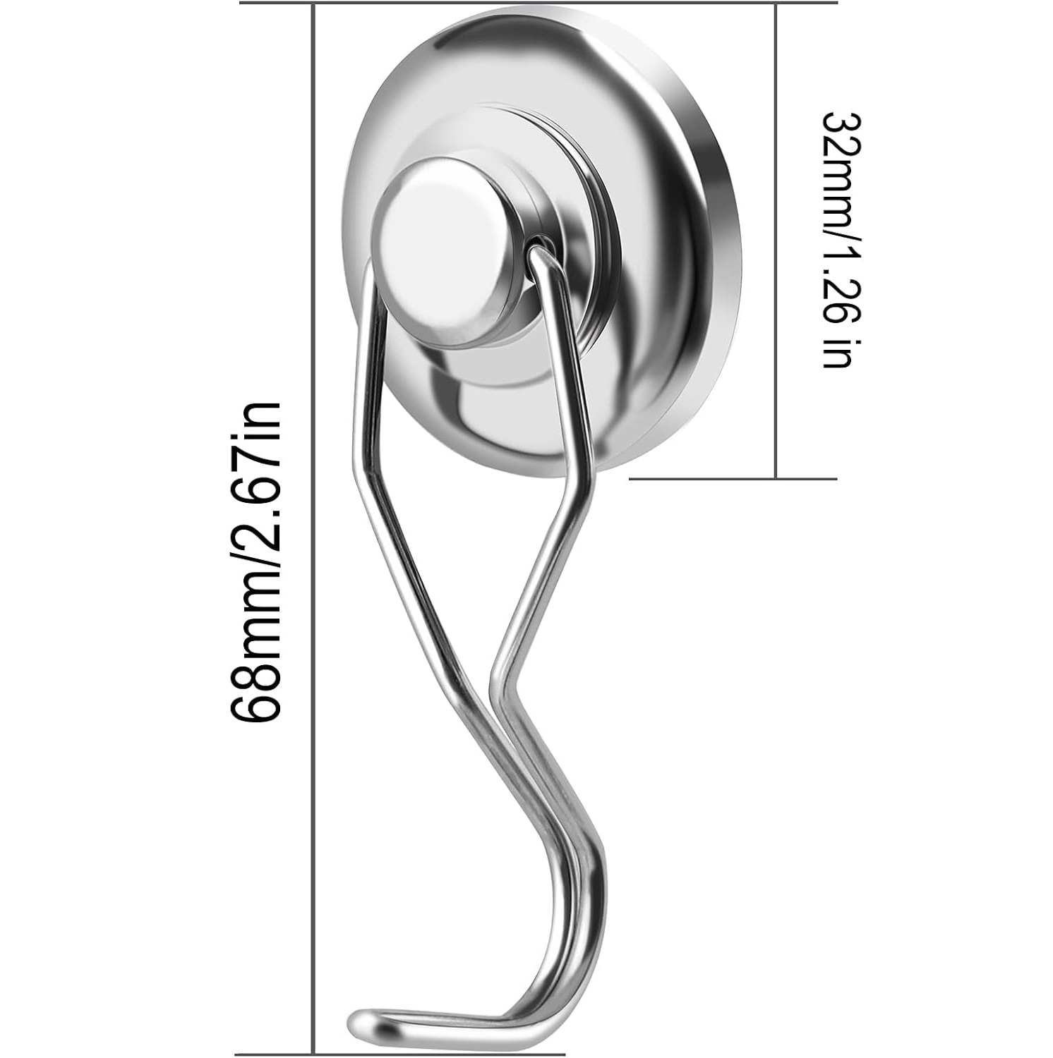 Refrigerator Hanging Swivel Swing Powerful Magnetic Hooks