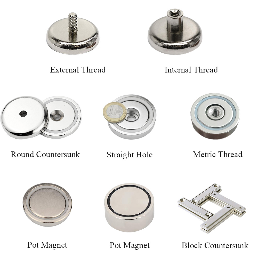 Powerful Black Magnetic Swivel Swing Hooks