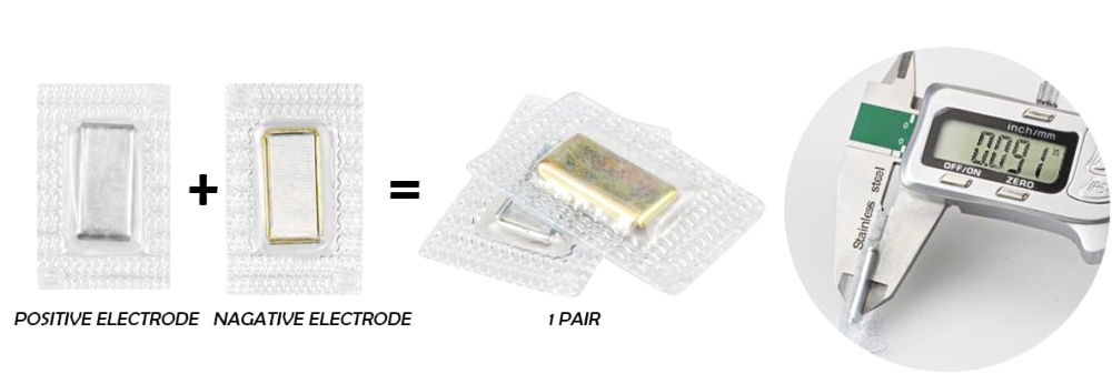 Rectangle Invisible Magnetic Buttons Sewing With PVC Coating