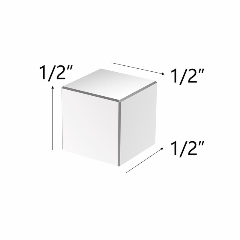 0.5 x 0.5 x 0.5 inch cube magnets