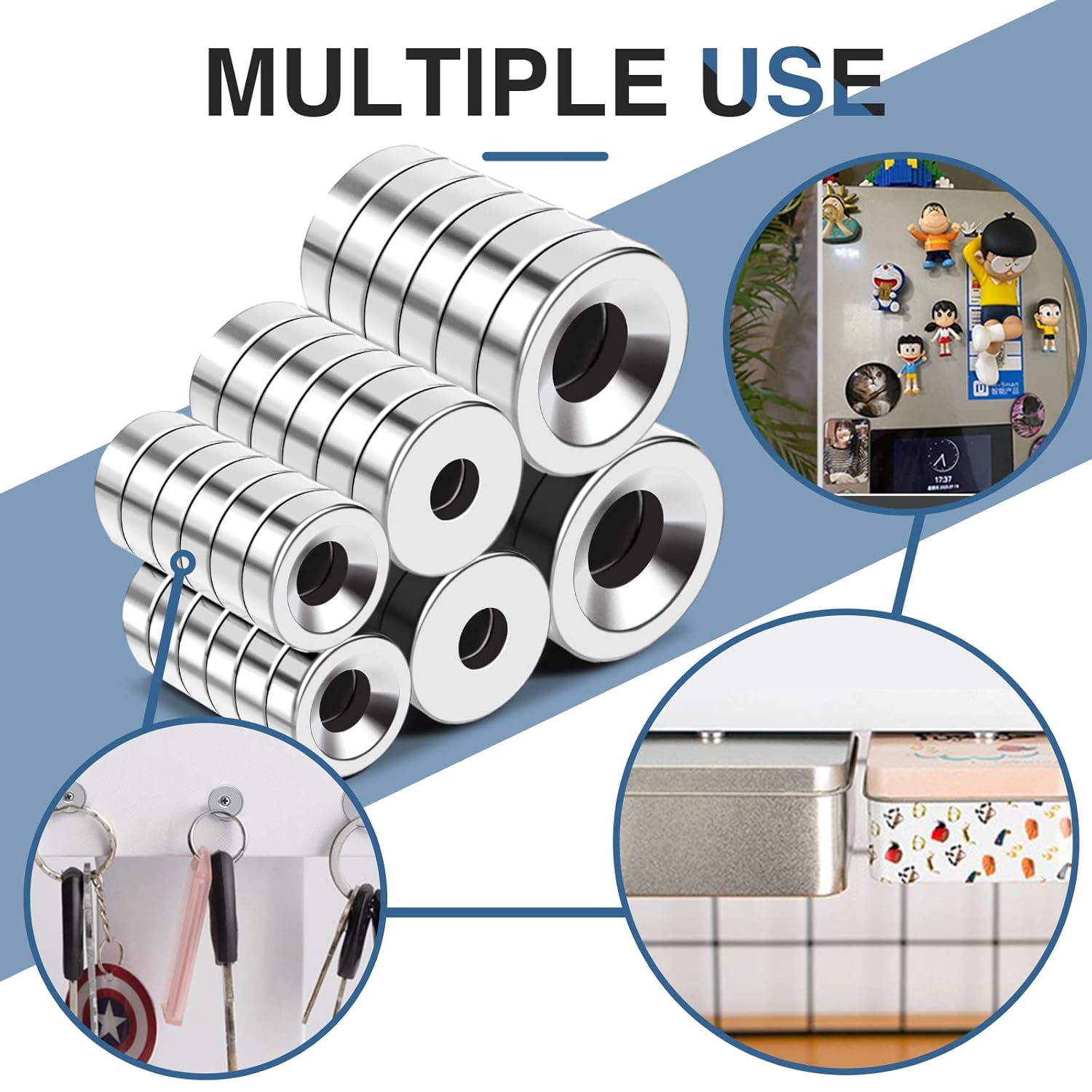 countersunk ndfeb magnet for crafts tool storage
