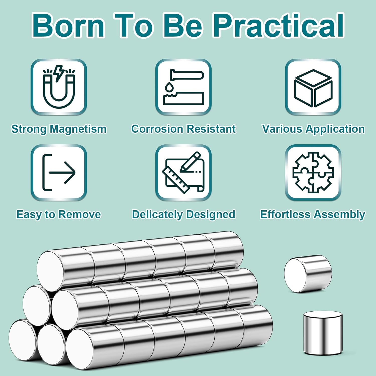 super strong cylinder neodymium magnet