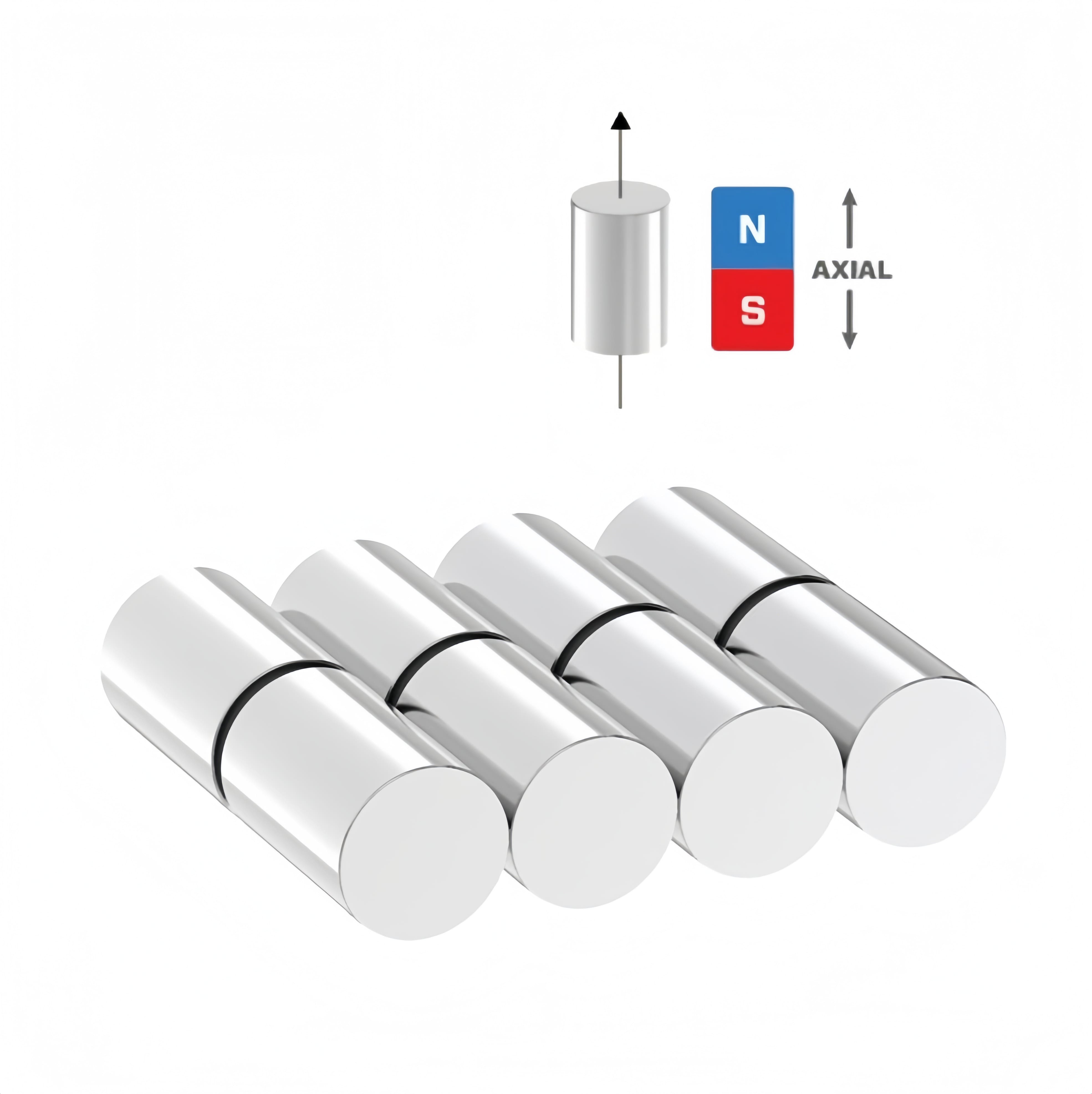 Nickel coated round cylinder magnet
