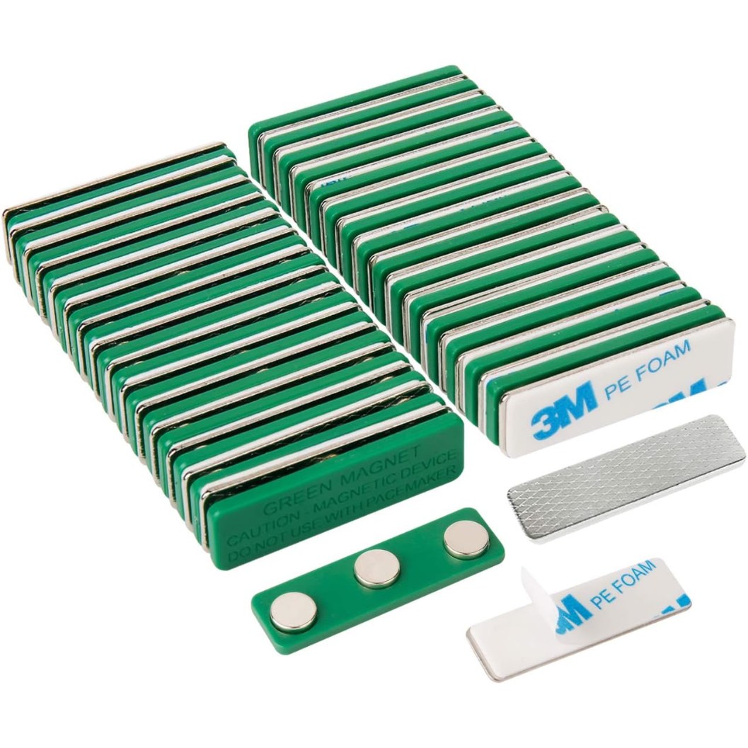 rectangular magnet name tag