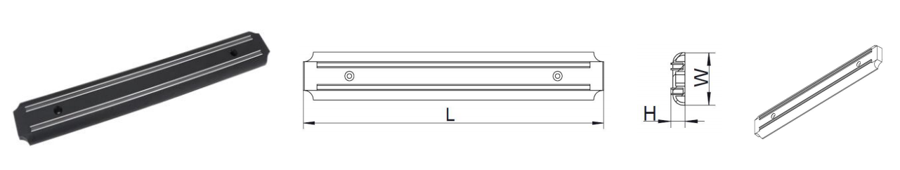 Wall Mount Magnetic Knife Bar