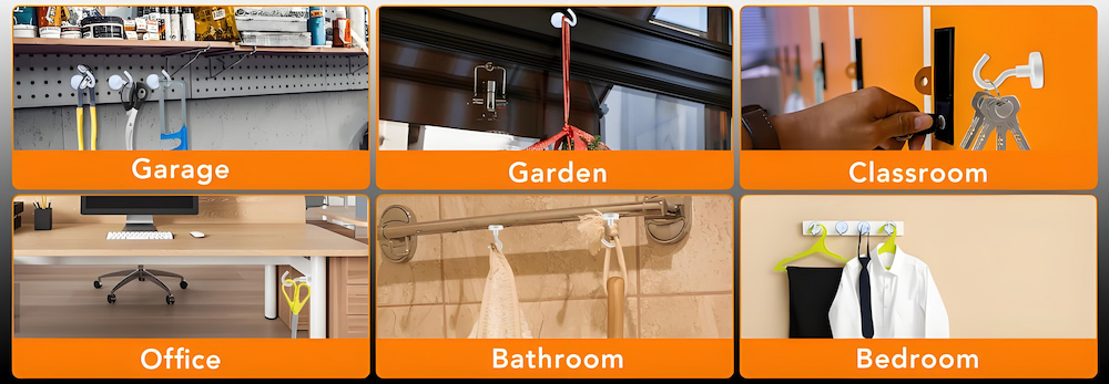 magnetic hooks for classroom kitchen garage workplace office