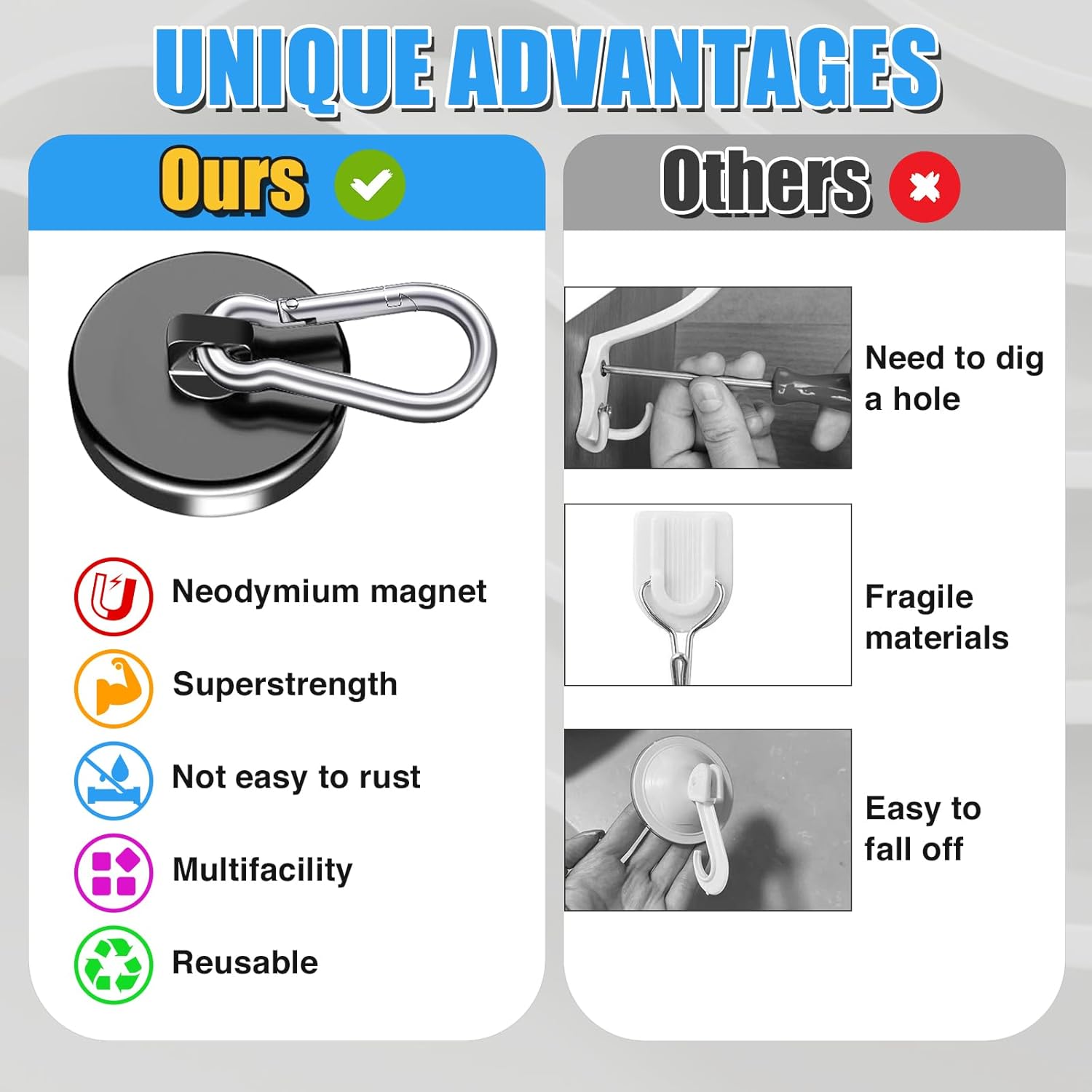 hot sale climbing magnetic neodymium hook