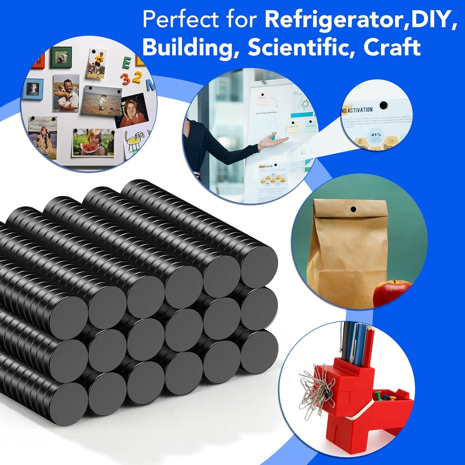 Multi use premium small black neodymium disc magnet