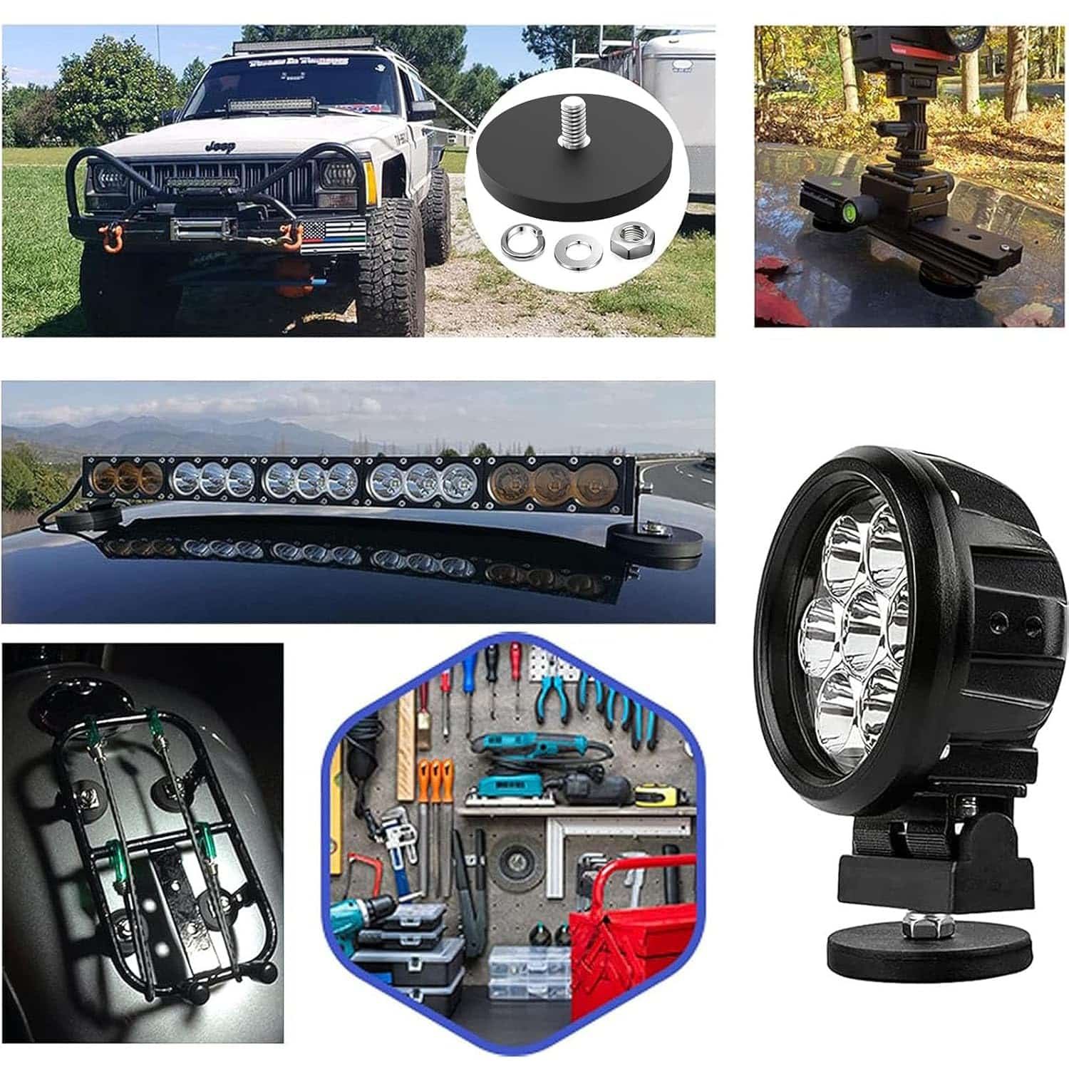  high performance rubber coated stud magnets