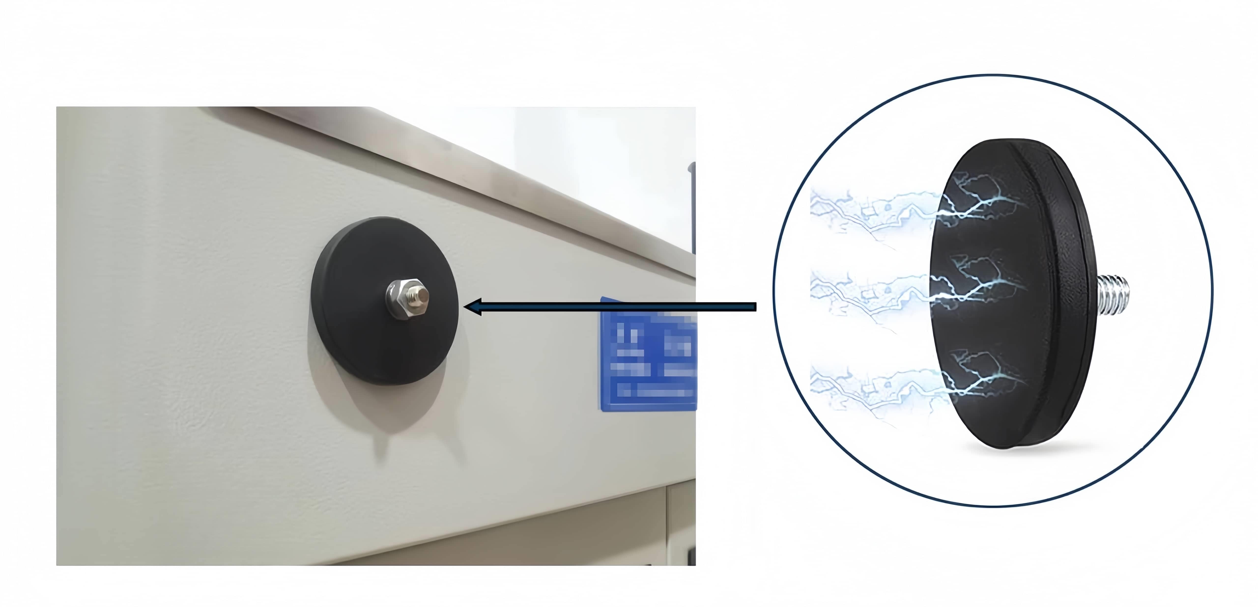 Adhesive Power 65LBS Rubber Coated Magnet