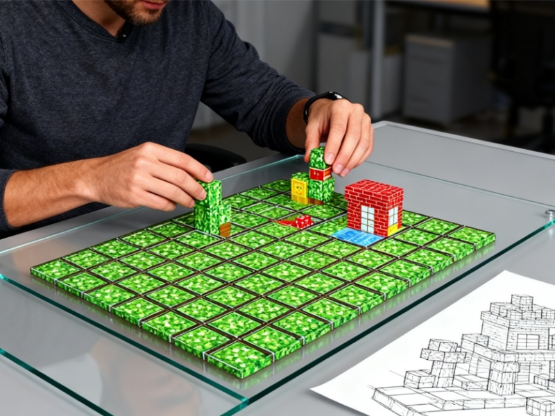 Mine World Magnetic Building Blocks