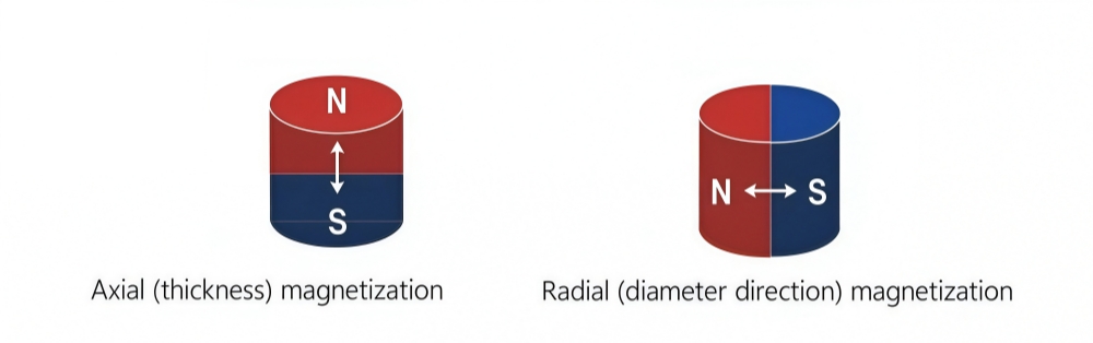 high performance axial magnetization black magnet
