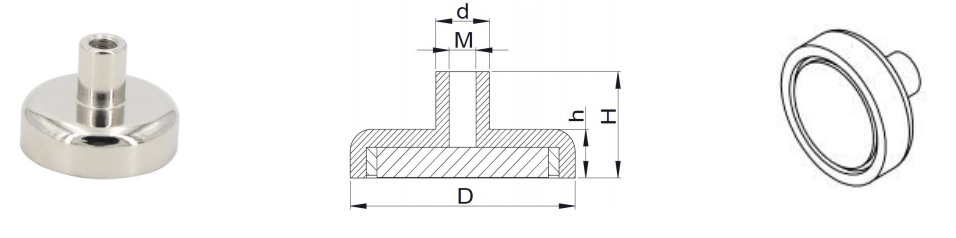 Factory reasonable price nickel pot magnet
