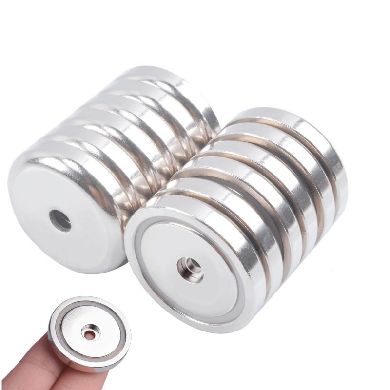 95 Lbs Pulling Force Strong Neodymium Round Base Cup Magnet
