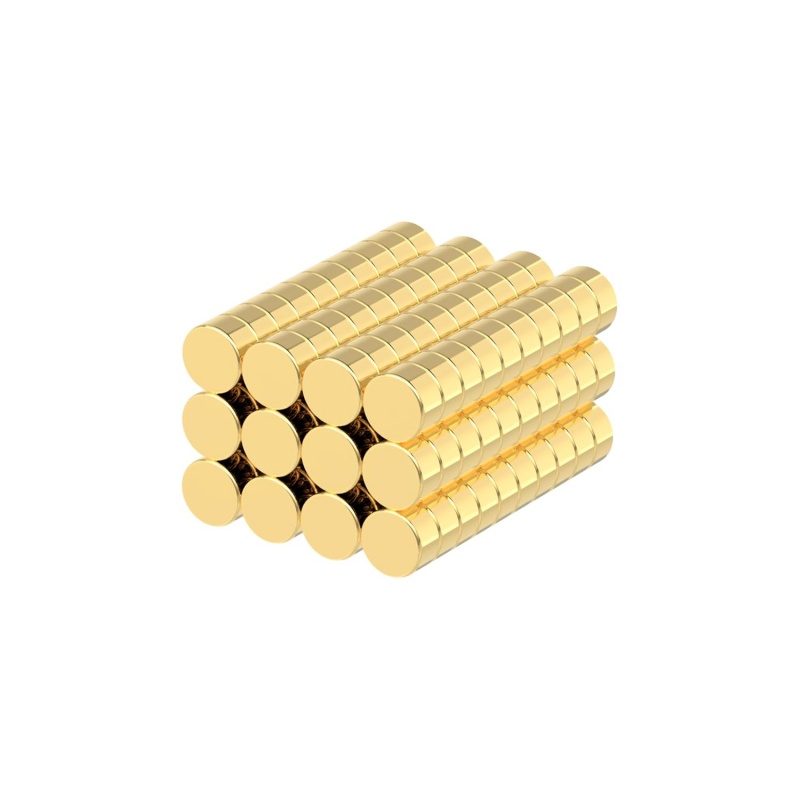 durable neodymium round magnets with gold