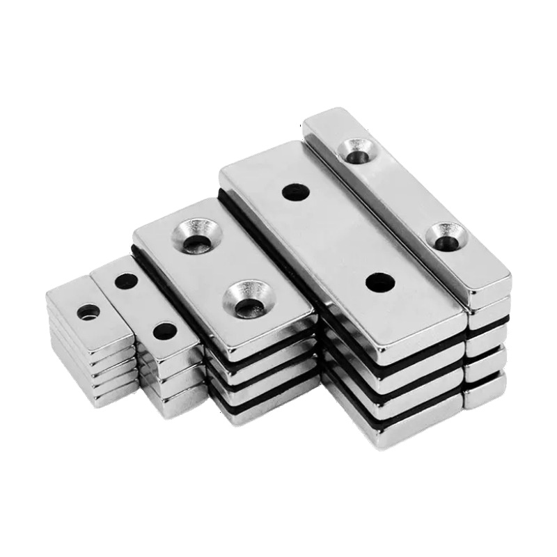 Heavy duty nickel plated countersunk magnets